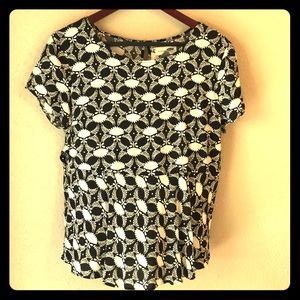 Short sleeved peplum blouse